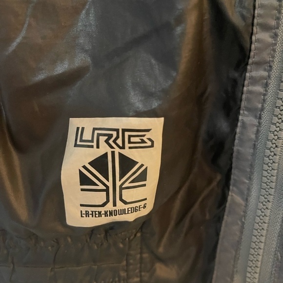 LRG Clothing & Equipment Hooded Jacket Black Gray Lightweight Outdoor Size M - Picture 4 of 5